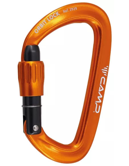 Karabinki wspinaczkowe Camp Orbit Lock Orange 3 szt.
