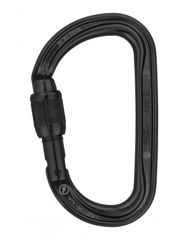 Carabiner Petzl Am'D Screw Lock Black