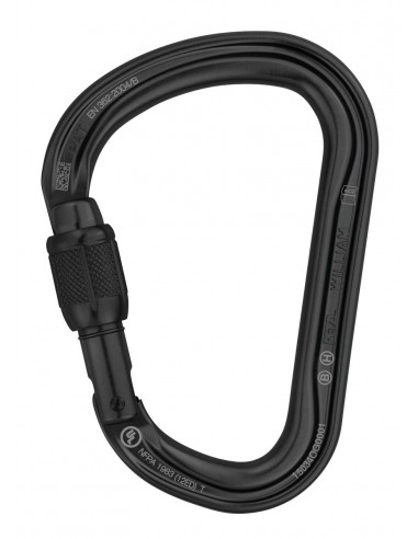 Carabiner Petzl William Screw-Lock Black