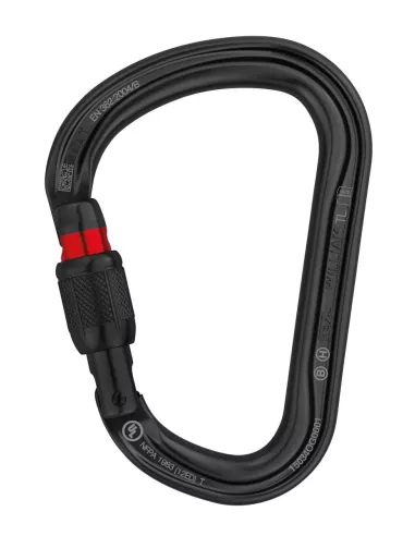 Carabiner Petzl William Screw-Lock Black