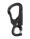 Climbing carabiner Petzl Eashook Open Black