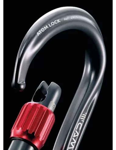 Karabinek wspinaczkowy Camp Atom Lock Gun metal