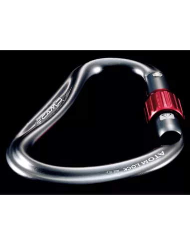 Karabinek wspinaczkowy Camp Atom Lock Gun metal