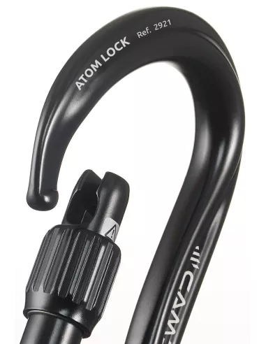 Karabinek wspinaczkowy Camp Atom Lock Black