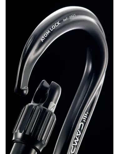 Karabinek wspinaczkowy Camp Atom Lock Black