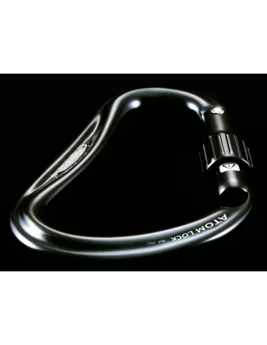Karabinek wspinaczkowy Camp Atom Lock Black