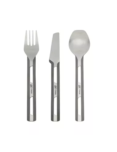Cutlery Esbit Titanium Cutlery Silicon Sleeve Set