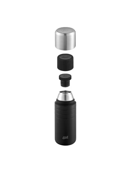 Thermos Esbit Majoris Stainless Steel Vacuum Flask Black 1L