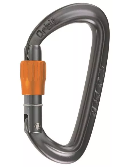 Climbing carabiners Camp Orbit Lock Gun metal 3 pcs.