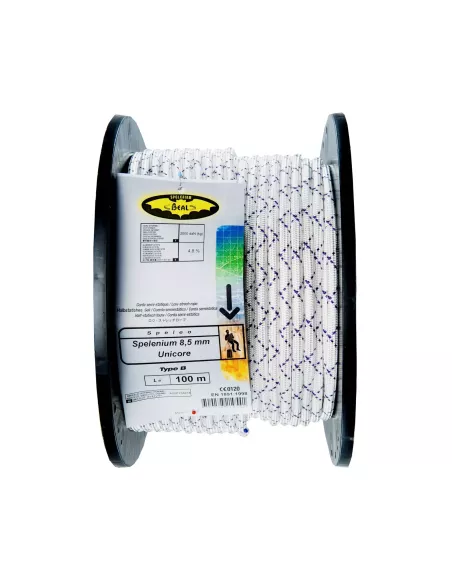 Semistatic rope Beal Spelenium Unicore 8,5mm 100m