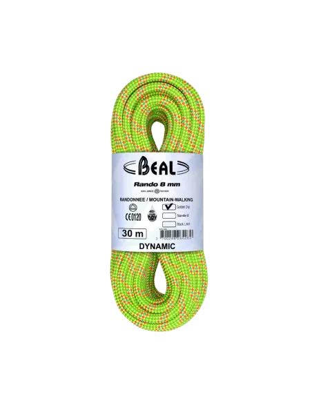 Rope Beal Rando 8mm Golden Dry Yellow 20m