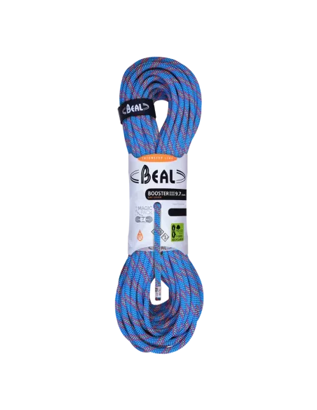 Climbing rope Beal Booster Dry Cover Unicore 9,7mm Blue 60m