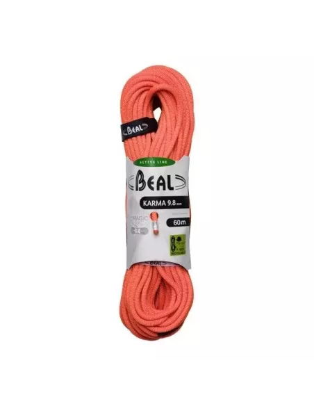 Lina wspinaczkowa Beal Karma 9,8mm Orange 60m