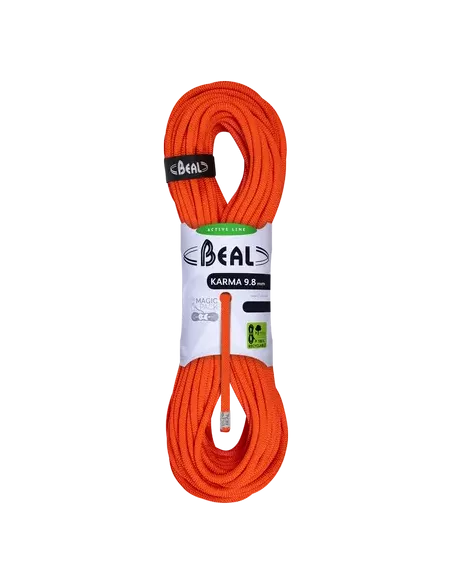 Climbing rope Beal Karma 9,8mm Orange 70m
