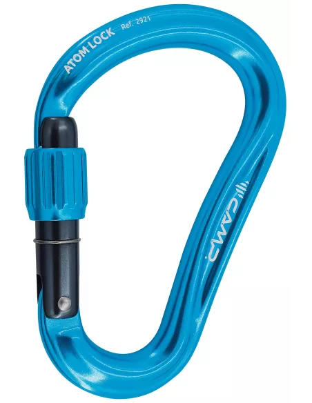 Climbing carabiner Camp Atom Lock Blue