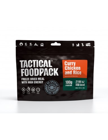 Dinner Tactical Foodpack Curry Chicken and Rice 100g