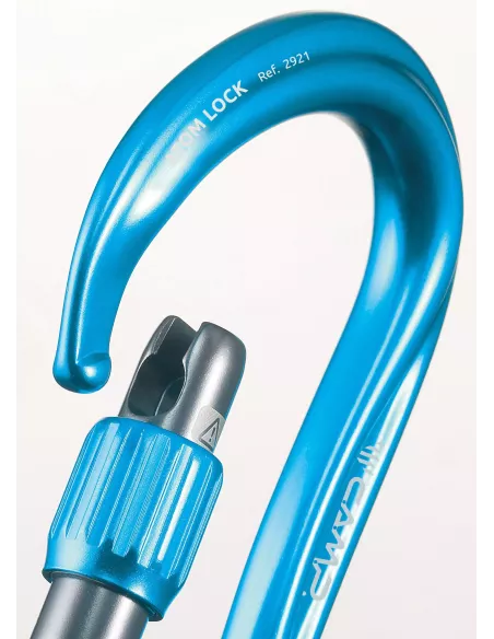 Climbing carabiner Camp Atom Lock Blue