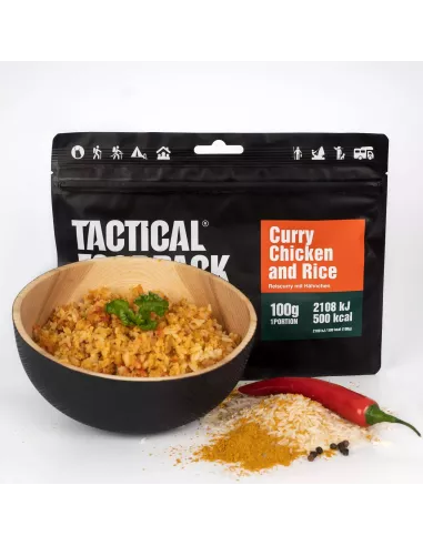 Dinner Tactical Foodpack Curry Chicken and Rice 100g