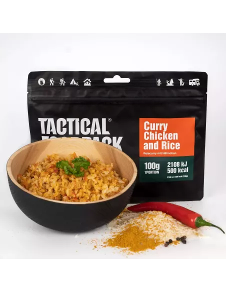 Dinner Tactical Foodpack Curry Chicken and Rice 100g