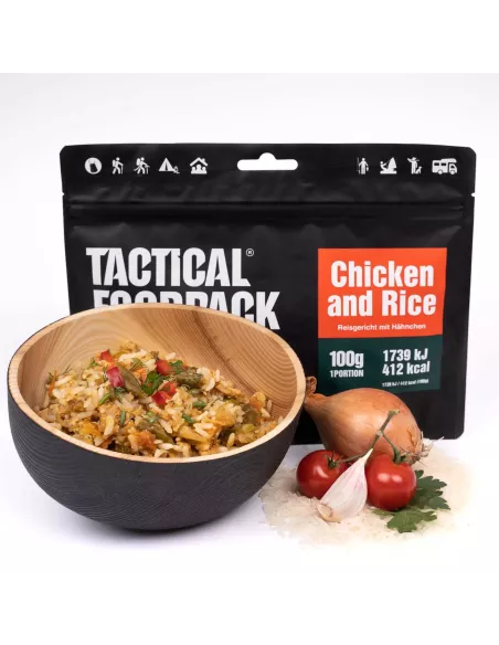Dinner Tactical Foodpack Chicken and Rice 100g