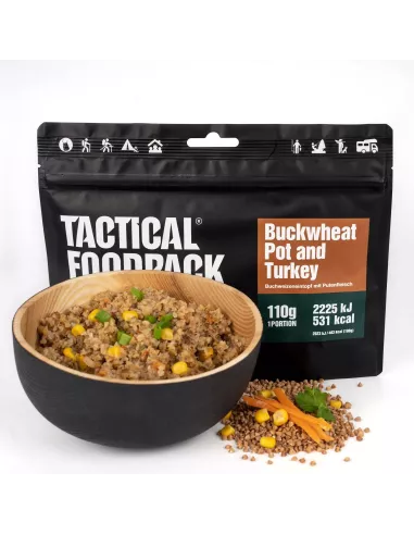 Danie obiadowe Tactical Foodpack Buckwheat Pot and Turkey 110g