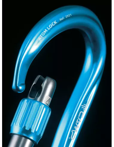 Climbing carabiner Camp Atom Lock Blue