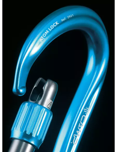 Climbing carabiner Camp Atom Lock Blue