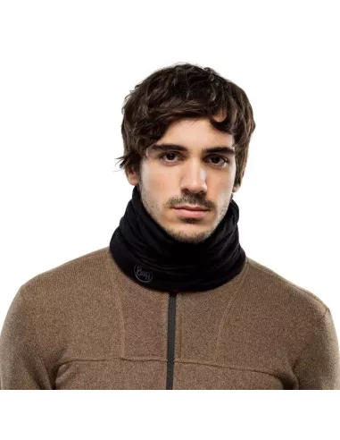 Scarf Buff Merino Midweight Neckwear Solid Black
