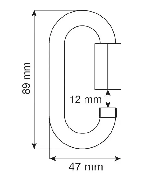 Carabiner Camp Oval Quick Link Steel 10mm