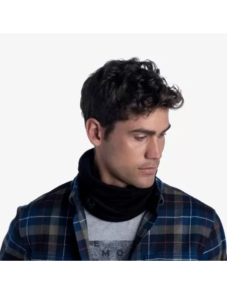 Scarf Buff Merino Midweight Neckwear Solid Black Scarf Buff Merino Midweight Neckwear Solid Black