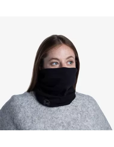 Scarf Buff Merino Midweight Neckwear Solid Black