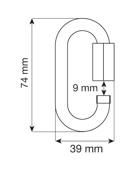 Carabiner Camp Oval Quick Link Steel 8mm Carabiner Camp Oval Quick Link Steel 8mm