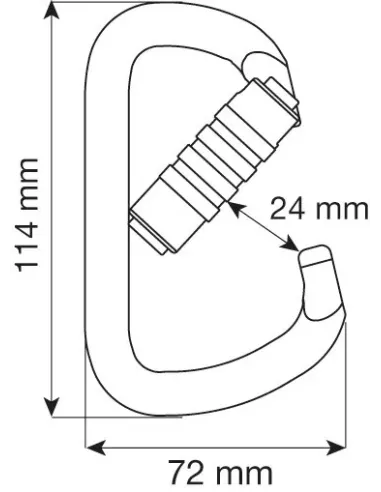 Karabinek wspinaczkowy Camp D Pro 3Lock