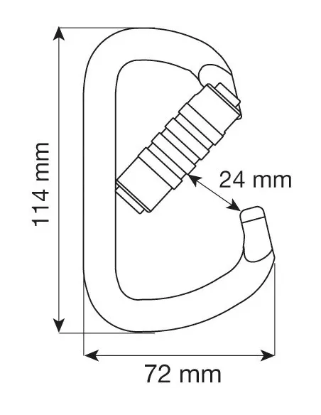 Karabinek wspinaczkowy Camp D Pro 3Lock