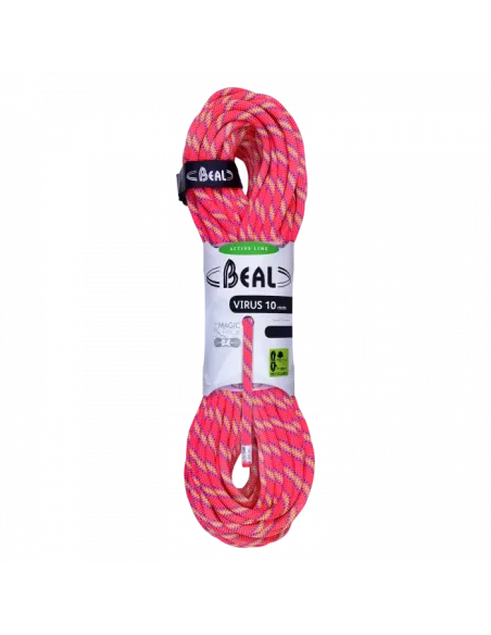 Climbing rope Beal Virus 10mm Pink 60m