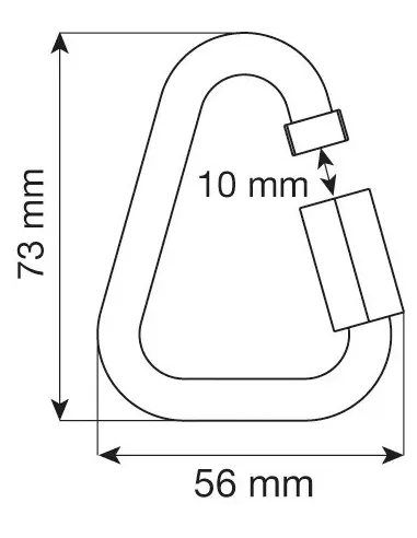 Karabinek wspinaczkowy Camp Delta Quick Link Stainless 8mm