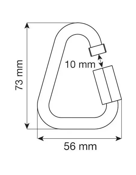 Karabinek wspinaczkowy Camp Delta Quick Link Stainless 8mm