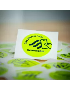 Tag NFC Scannable Helmet Sticker NFC Tag (1 szt.)