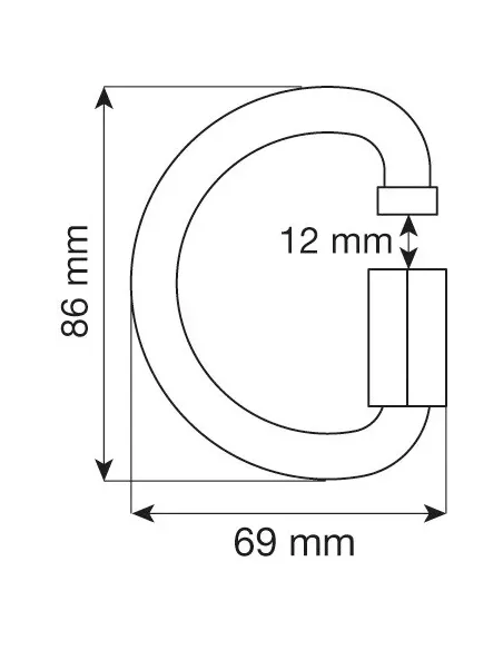 Carabiner Camp D Quick Link Steel 10mm Carabiner Camp D Quick Link Steel 10mm