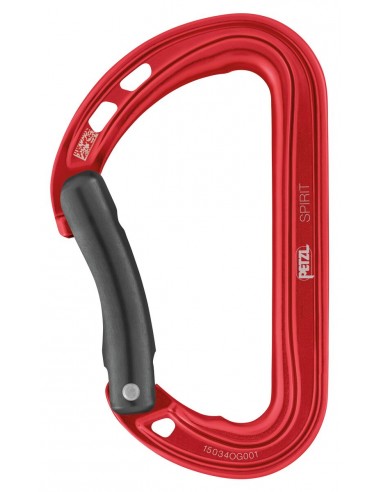 Karabinek Petzl Spirit Bent Gate Red