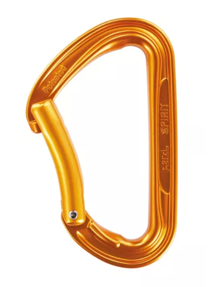 Climbing carabiner Petzl Spirit Orange