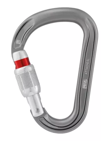 Climbing carabiner Petzl Attache Gray
