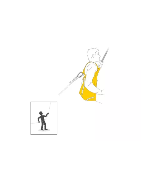Evacuation triangle Petzl Pitagor