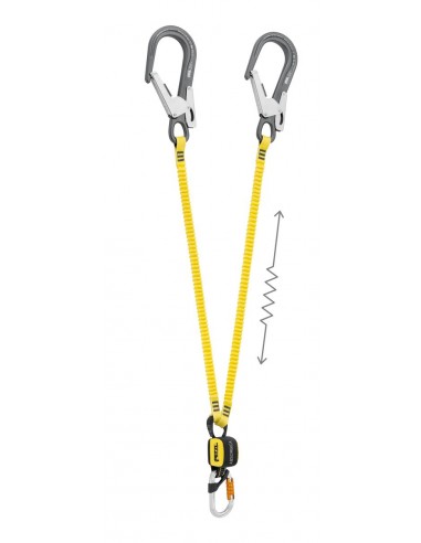 Lonża z karabinkami Petzl Absorbica-Y Flex 150