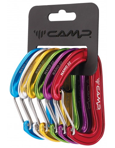 Karabinki Camp Nano 22 Rack Pack 6 szt.