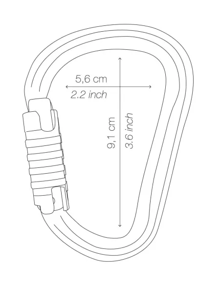 Karabinek wspinaczkowy Petzl William Triact Lock