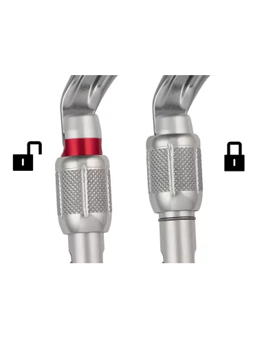 Climbing carabiner Petzl OK Screw Lock