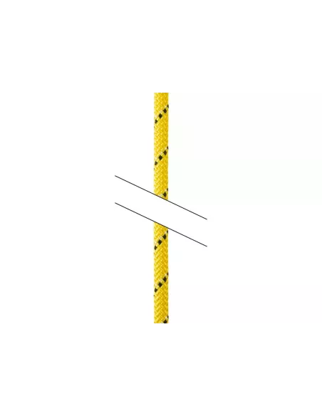Semistatic rope Petzl Parallel 10,5mm Yellow 50m