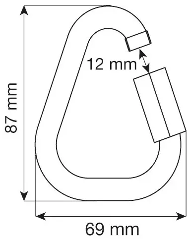 Carabiner Camp Delta Quick Link Steel 10mm