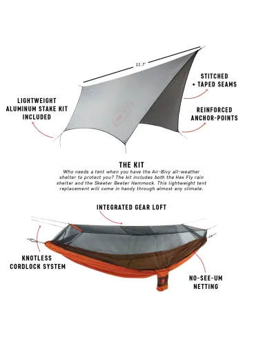 Shelter with hammock Grand Trunk Air Bivy All Weather